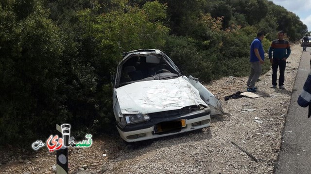 كفر مندا: انقلاب سيارة ومصرع شخص واصابة اخر خطيرة